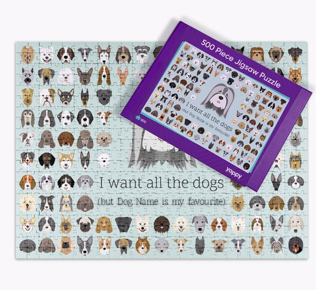 I Want All The Dogs: Personalised {breedFullName} Jigsaw